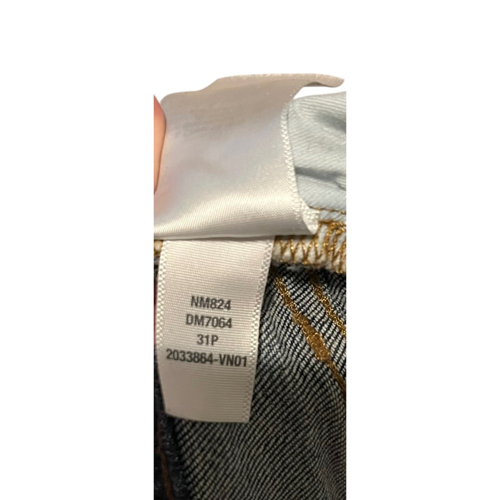 Madewell Mid-Rise Kick Out Jeans Dark Wash Raw Hem 31P‎ - Picture 5 of 5